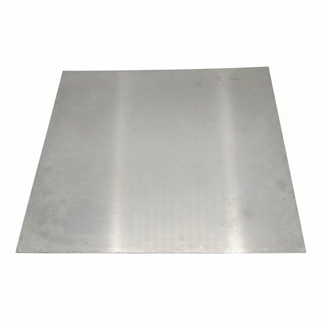 Metallic sheet on a white background