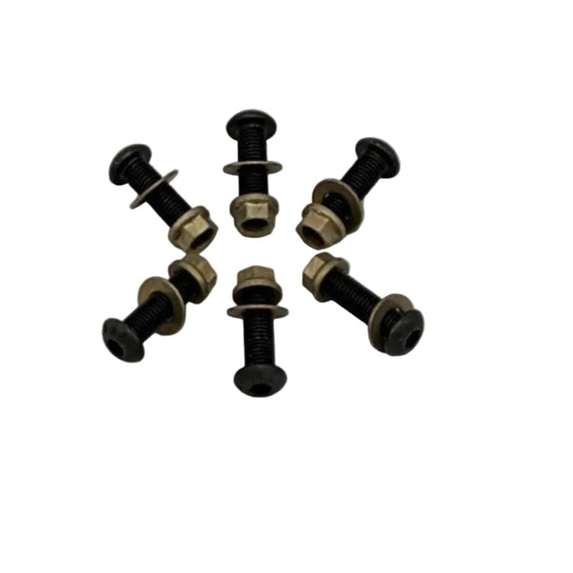 Rotor Nuts and Bolts on white background