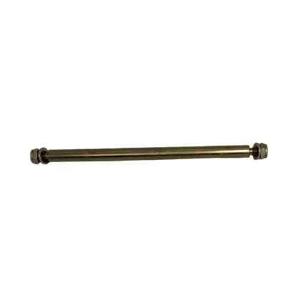 Gold metal rod on a white background