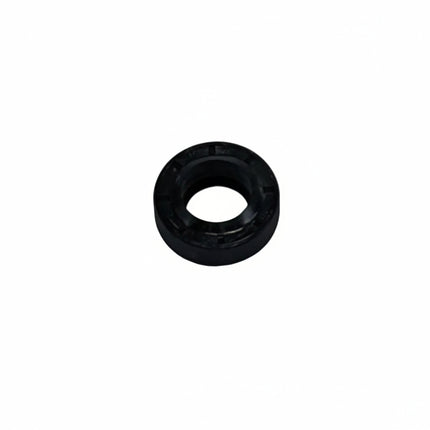 Black washer on a white background