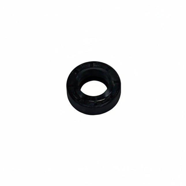 Black washer on a white background