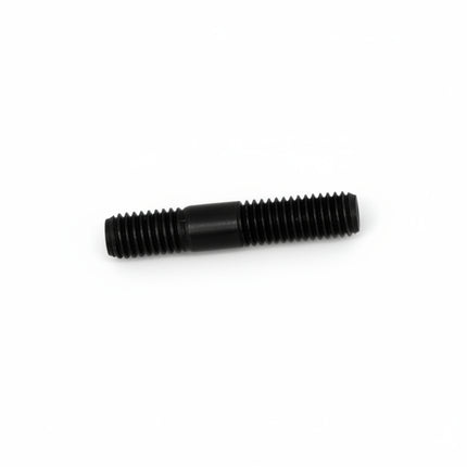 Black screw on a white background