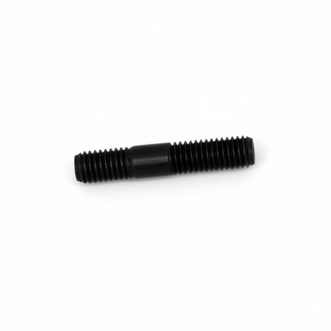 Black screw on a white background