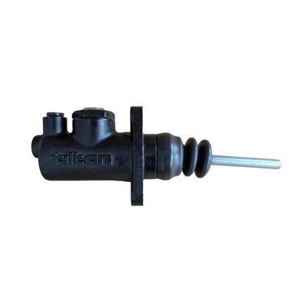A black plastic automotive or industrial solenoid valve with a threaded metal pin extending downward.